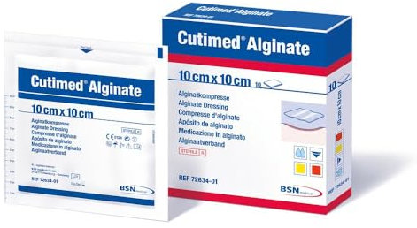 Cutimed Alginate Alginatkompressen 5X5 cm, 10 St