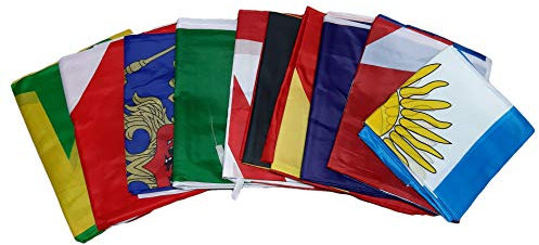 R&F srls 10 Bandiera del Mondo Tessuto Misura Standard 90 X 150 cm