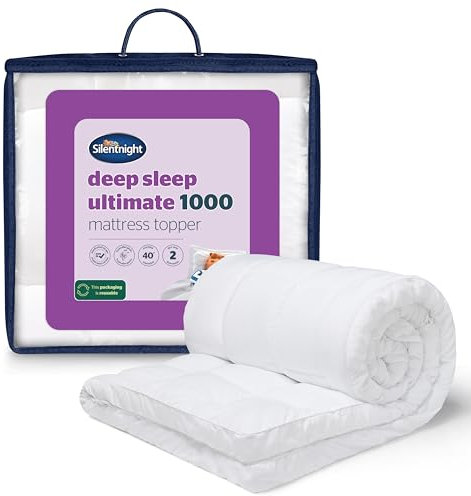 Silentnight Ultimate Deep Sleep Small Double Mattress Topper - Extra Thick Deep Luxury Mattress Enhancer Pad Protector Bed Topper Providing Ultimate Comfort - Small Double - 190 x 120cm