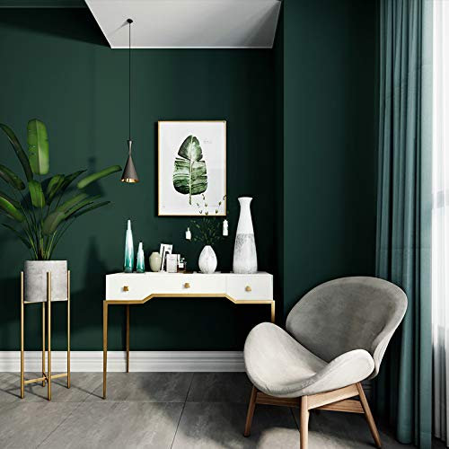 Modern Minimalist Vliestapete Uni-Farbe Wilde Tapete 5.0M2 Y143 Dunkel Dunkelgrün