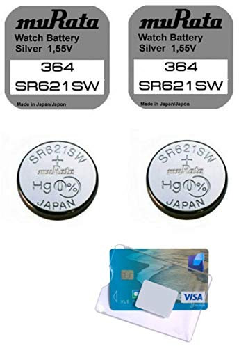 Murata (Anciennement Sony) Pile Bouton SR 621SW / 364, 0% Mercure