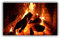 Steinfeld XXL Glasbild mit Rahmen/Glas Deko Bild (Silber/alu) (60 x 100 cm, 032 Kamin)