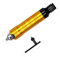 0,3–6,5 mm Flex-Schaft-Bohrfutter-Adapter-Aufsatz, flexibler Schaft passt für Dremel-kompatibles Drehwinkelschleifer-Werkzeug mit Schraubenschlüssel (0,3–6,5 mm, Gold)