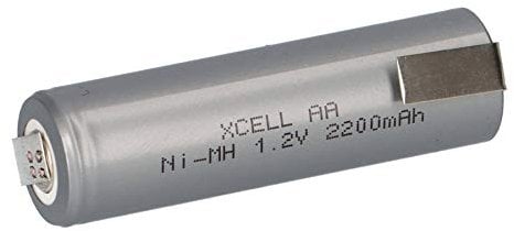 Akku Mignon AA 2200mAh 1,2V NiMh mit Z Lötfahne Flattop Hochstrom wiederaufladbar