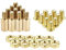 sourcing map 10 Sätze M4 Hex Abstandsbolzen 12mm+6mm männlich-weiblich Gewinde Messing Kit Computerplatine