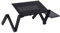 Laptop Tischständer, verstellbarer Riser, verstellbarer Höhenwinkel, ergonomischer Aluminiumständer, multifunktionaler Schoßtisch, Computer-Schoßtisch, tragbarer Laptop Tisch mit Mausbrett für Couch