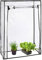Relaxdays Serre de Jardin, bâche en PVC, HLP : env. 150 x 100 x 50 cm, praticable, avec Porte, Transparent et Noir