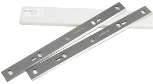 FMingNian 1 Paar 258 mm HSS Hobelklinge 258 x 22 x 2 mm für HMS1080/ HMS1070