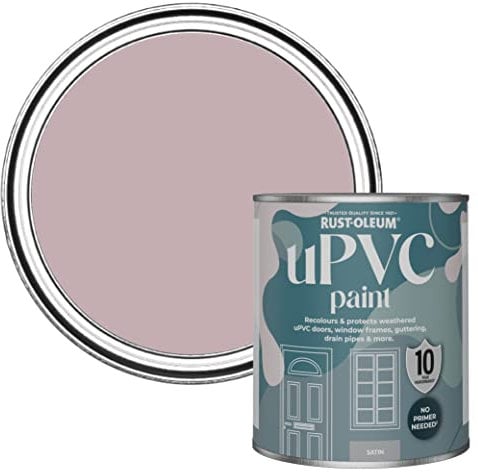 Rust-Oleum Pink uPVC Door and Window Paint In Satin Finish - Little Light 750ml