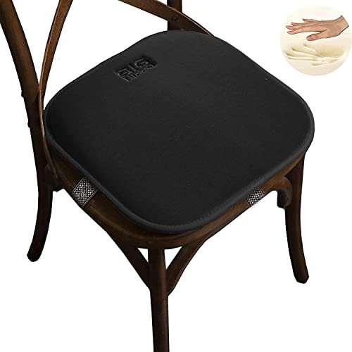 Big Hippo Stuhlkissen Memory-Schaum Ergonomisches Sitzkissen Bürostuhl Auto Sitzkissen Erhöht Sitzpolster Sitzauflagen Universal für Alle Stühle - Schwarz