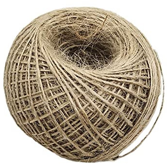 Wambere 100M Jutegarn Schnur, 1MM Jute Schnur,Farbe Natur, Jute-Schnur, Bindegarn, Bindeschnur, Dekokordel, Jutekordel,Bastelschnur Dekokordel Perfekt für DIY Kunstgewerbe Gartenarbeit