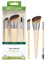 EcoTools New Natural Conceal, Enhance, & Sculpt Trio, Makeup Brushes For Foundation, Concealer, & Brows, Dense, Synthetic Bristles For Sculpting Face, Vegan & Cruelty-Free, 3 Piece Set