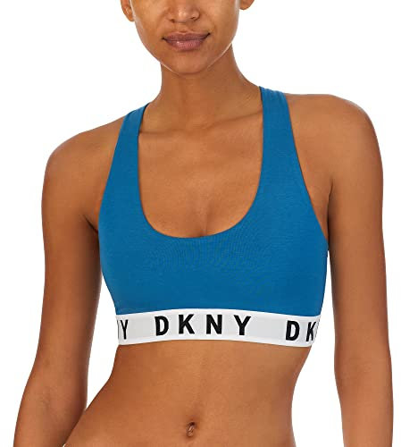 DKNY Damen Cozy Boyfriend Racerback Bralette BH, Surf, X-Large