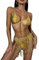 Rave Outfits Pailletten Fransen Rock Rave Outfits Quaste Mirrorball Outfit Glitzernde Kleider für Frauen Für Konzert Bauchtänzerin Disco Ball - Gold