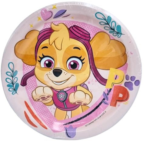 BeenSmile, Skye 8 Teller 23 cm, Einwegteller für Kindergeburtstage, Artikel zur Dekoration von Themenpartys