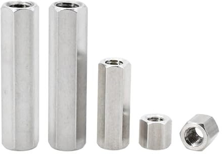 Aqxypas M2 Hex Spalte Säulen 304 Edelstahl Motherboard Abstandshalter Hexagonal Board Rack Abstand Schraube Bolzen Spacer(6mm (20Pcs))