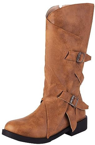 Stivali Donna Invernali Stivali da Donna Scarpe Donna Estive Stivali Texani Donna Tacco Basso Stivali Texani Stivaletti Neri Donna Bassi Chiusure in Tacchi Alti Stivali