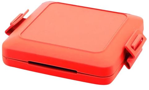 Gupcaqosjw Mico Machine à sandwich et grill au micro-ondes | 170 x 140 x 30 mm | Machine à sandwich en silicone | Revêtement anti-adhésif pour sandwichs, rouge