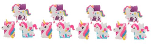 Vaguelly 12 Stk Einhorn-Pat-Kreis armbänder für kinder party für kinder Kinderparty Bankett Handgelenkband Animal-Slap-Armbänder Schlagarmbänder für die Party Kieselgel