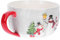 Hoement 1stück Weihnachtlicher Schneemann Becher Kreative Keramiktasse Für Heiß Und Kaltgetränke Weihnachtsdeko Für Festliche Tische Und Partys Für Kaffee Tee Und Milch