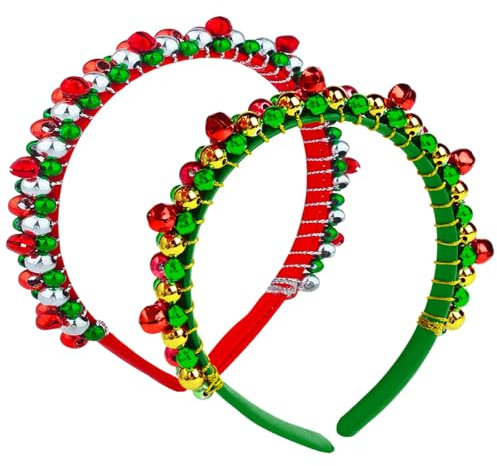 2 Stück Weihnachten Haarreif, Weihnachts Haarreif Erwachsene, Weihnachtshaarreifen, Kopfschmuck Weihnachten, Weihnachtskopf Schmuck, Weihnachtsdekorationen für