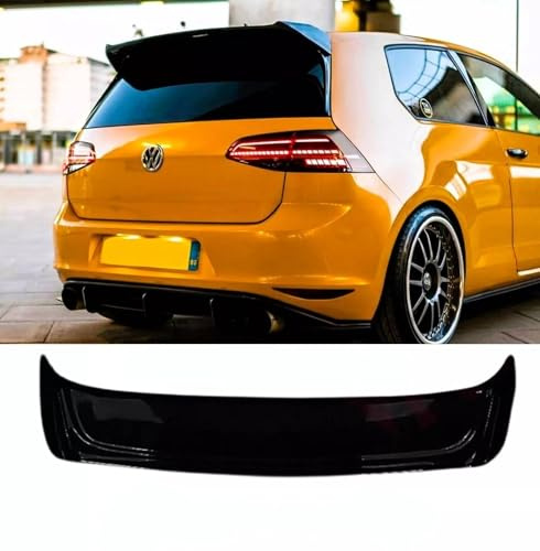 For Auto Perfectionists UK Rear Boot Spoiler Compatible With VW Golf R GTI GTD MK7 MK7.5 2013-2020 OS Style ABS Gloss Black