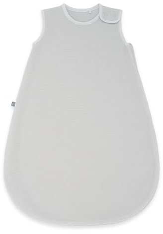 emma & noah Merinowolle Baby Schlafsack 1.0 TOG, Ganzjahres Schlafsack für den Frühling, Sommer und Herbst, 100% Wolle, Strampelsack für Neugeborene (Essential Grau, 70)