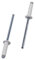 SKIR'CO Lot de 100 rivets aveugles peints 3,2 x 12 mm en aluminium DIN 7337 Tête bombée Mandrin en acier Rivets pop Blanc pur RAL 9010
