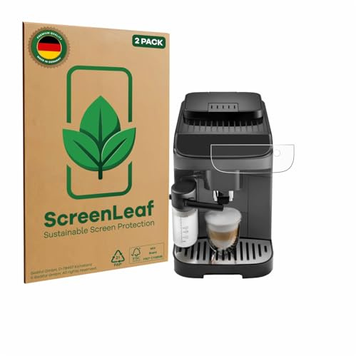 ScreenLeaf Schutzfolie für DeLonghi Magnifica Evo | 2 Stück Transparenter Displayschutz Made in Germany Klare Displayschutz-Folie Kratzfest