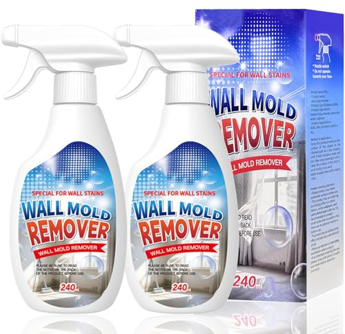 Wall Mould Remover Spray 240ml, Highly Effective Wall Mould Stain Remover