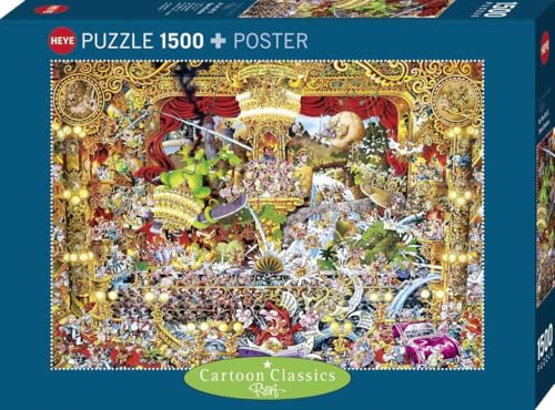 Opera CHAOTICA, HEYE Puzzle von Michael Ryba: Puzzle 1500 Teile, Standard Puzzles, Fördert Konzentration, IQ Puzzle Spiele, Perfekt für die Puzzlematte, Gelegte Größe (ca.): 27 x 37 cm
