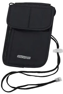 American Tourister – RFID-Brustbeutel für Damen und Herren, Sicher & Kompakt, Reise-Brustbeutel für Bargeld, Karten, Tickets & Reisepass, Schwarz