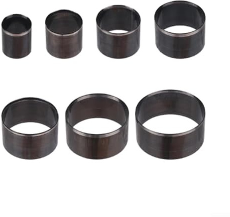 Lochstanzer Leder Set Rundform 7 Größen Stanzwerkzeug 20mm bis 50mm Locheisen für Lederstoff Karton Polymer Ton Präzisionsschnitt