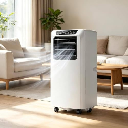 LSHFYV Condizionatore Portatile 7000/9000 BTU, Deumidificatore e Ventilatore 9000BTU