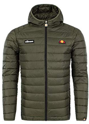 Ellesse Mens Lombardy Padded Jacket Mantel, Khaki, SML