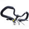 hujio Butterfly Fahrrad Lenker, Fahrrad Zubehör,Aoligei Alu Multifunktionslenker Triathlon Lenker, Entspannung für Rennräder und Mountainbike Fahrrad Radfahren, 25.4mm/31.8mm, Schwarz31.8mm