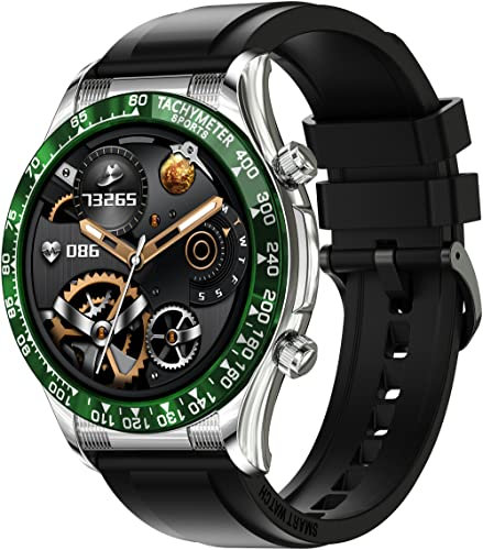 Smartwatch Telefonieren Herren Fitness Tracker für Android IOS Fitnessuhr mit Blutdruckmessung Pulsuhr Schlafanalyse Musikplayer NFC Sportuhr Schrittzähler Fitness Watch Gold