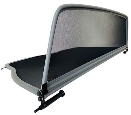PureWind Windschott kompatibel mit BMW E30 3er Baujahr 1988-1993 (Grau) – Windschott Universal mit Schnellverschluss inkl. Tasche