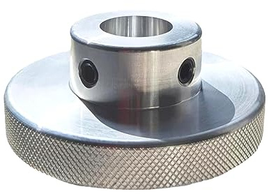 CHANCS Aluminiumlegierung Handrad gerändelt Einstellgriff 40mm OD 7mm Bohrung für Mühle Bohrmaschine Kurbel Drehbank