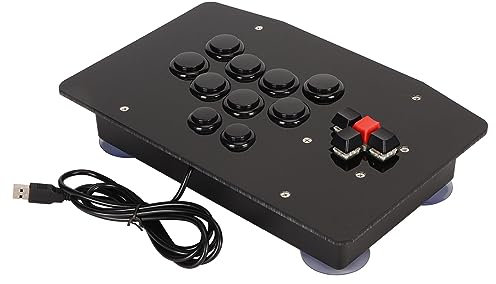 ciciglow Joystick dede Jeu D'arcade avec Contrôle Précis, Interface USB 2.0, Joystick D'arcade DIY pour émulateurs PC, Sanwa OBSF 24 30