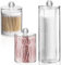 UKOFEW 3 Pièces Boite à Coton Tige, Distributeur de Coton Boîte, pour Maquillage Cosmétiques