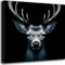 Hirsch Wandbilder auf Leinwand - modern, klassisch, künstlerisch, außergewöhnlich - verschiedene Motive und Formate (Hirsch 7, 80 x 80 cm)