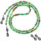 Molain Brillenkette für Damen, Brillenhalter Riemen Brillen Kette, Brillenband Damen Bunte Perlen Anti-Rutsch für Brillenzubehör Brillenbänder für Damen Herren Sport Brillen und Sonnenbrillen(grün)