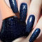 Glitter Nail Polish - Quick Dry & Long Lasting Blue for Women & Girls, No Need Cure Paint for DIY Nail Art (17#Dark Blue)