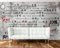 tyujlkjddlf Tapete Wandbild 3D Nostalgische Betonwand Mit Post-80Er-Jahre-Slogan-Hintergrundwand-400Cmx280Cm