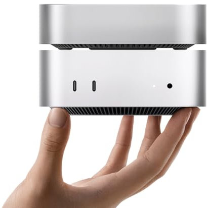 ORICO MiniMate - SSD externo de 512 GB para Mac Mini M4, compatible con Thunderbolt (3100 MB/s) para macOS, cable USB C a USB C (40 Gbps), chip JHL7440 (solo compatible con interfaz Thunderbolt), M4T3