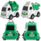 Supvox 4 Stück Sanitärautospielzeug Kinderhygieneauto Müll Kinderfrühes Lernspielzeug Umweltschutz LKW Pädagogisches Autospielzeug Geburtstagsgeschenk Abs Zufällige Farbe