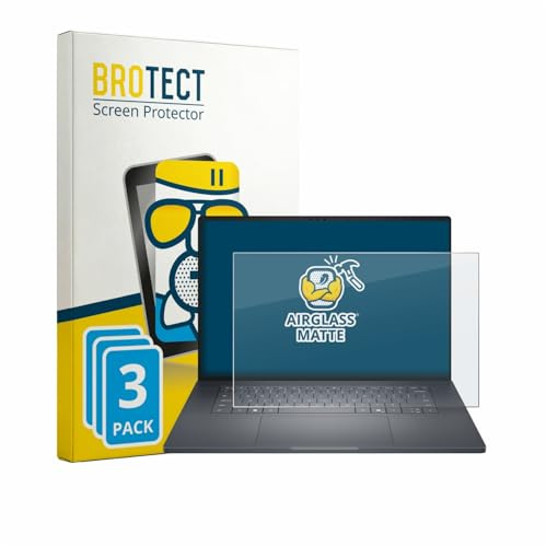 BROTECT Entspiegelungs Schutzglas für Dell Pro Precision 7 Series 16 (3 Stück) Schutzfolie Matt [Extrem Kratzfest 9H, Anti-Reflex, Anti-Fingerprint]
