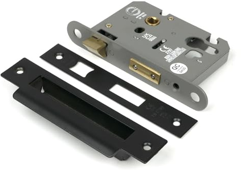 From The Anvil Black 3 Inch Euro Profile Sash Lock