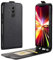 HualuBro Huawei Mate 20 Lite Hülle, Premium PU Leder Brieftasche LederHülle Schutzhülle HandyHülle [Magnetic Closure] Leather Flip Case Cover für Huawei Mate 20 Lite Tasche (Schwarz)